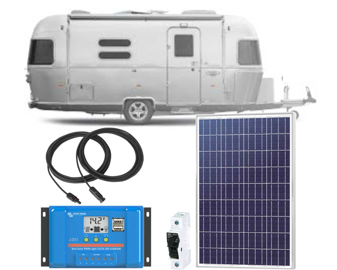 260Wp 12V sestava Victron Energy caravan pro karavany