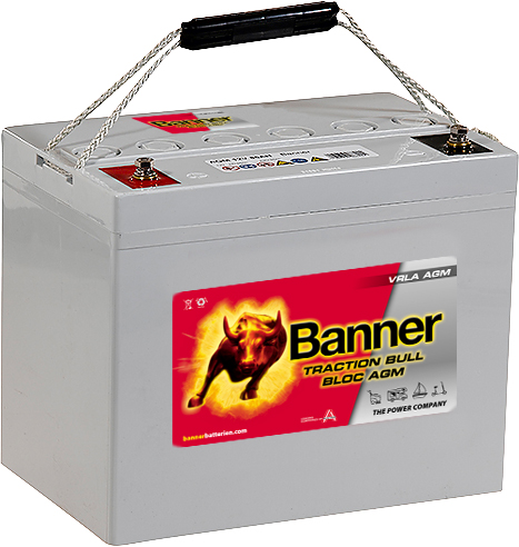 Trakční baterie Banner Traction Bull Bloc AGM 12V 110Ah, 12V, 110Ah C20, 88Ah C5, Deep cycle