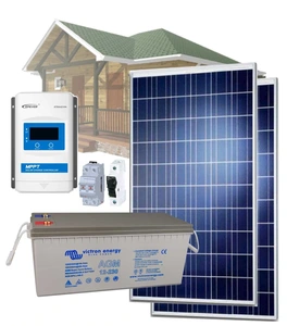 770Wp Ostrovní solární sestava BCH 12V DC, 770Wp/h, akumulátor Victron Energy AGM 12V/230Ah - 2760W