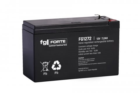 FG-Forte FG1272 - 12V / 7,2Ah, kontakt F1