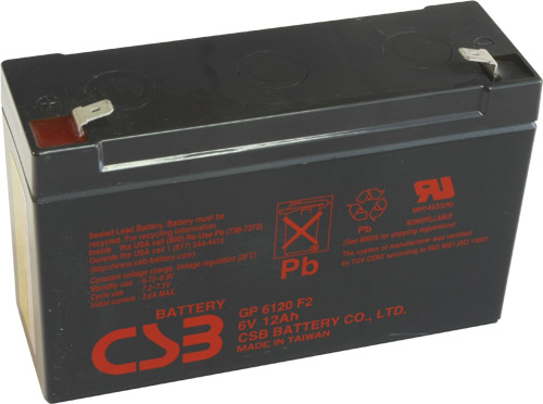 akumulátor CSB GP6120 F2 - 6V/12Ah
