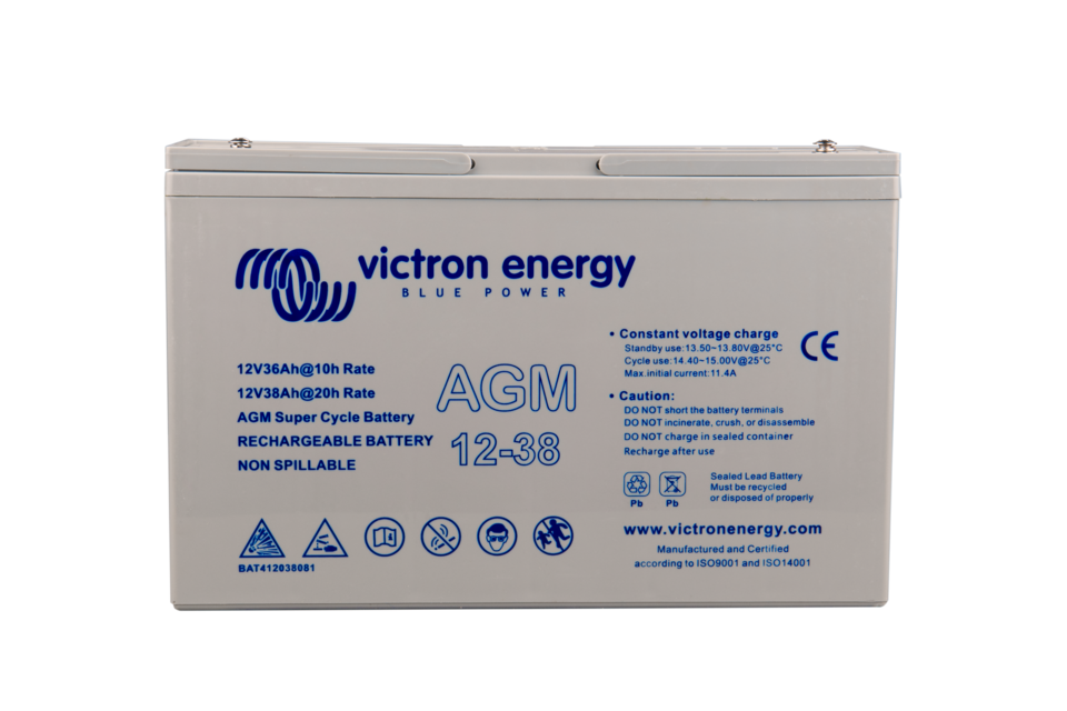 Akumulátor Victron Energy AGM Super Cycle 12V, 38Ah C20