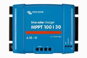 MPPT solární regulátor Victron Energy 100/30 napětí panelů 100V, 30A, Baterie 12V/440Wp nebo 24V/880Wp, Integrovaný Bluetooth
