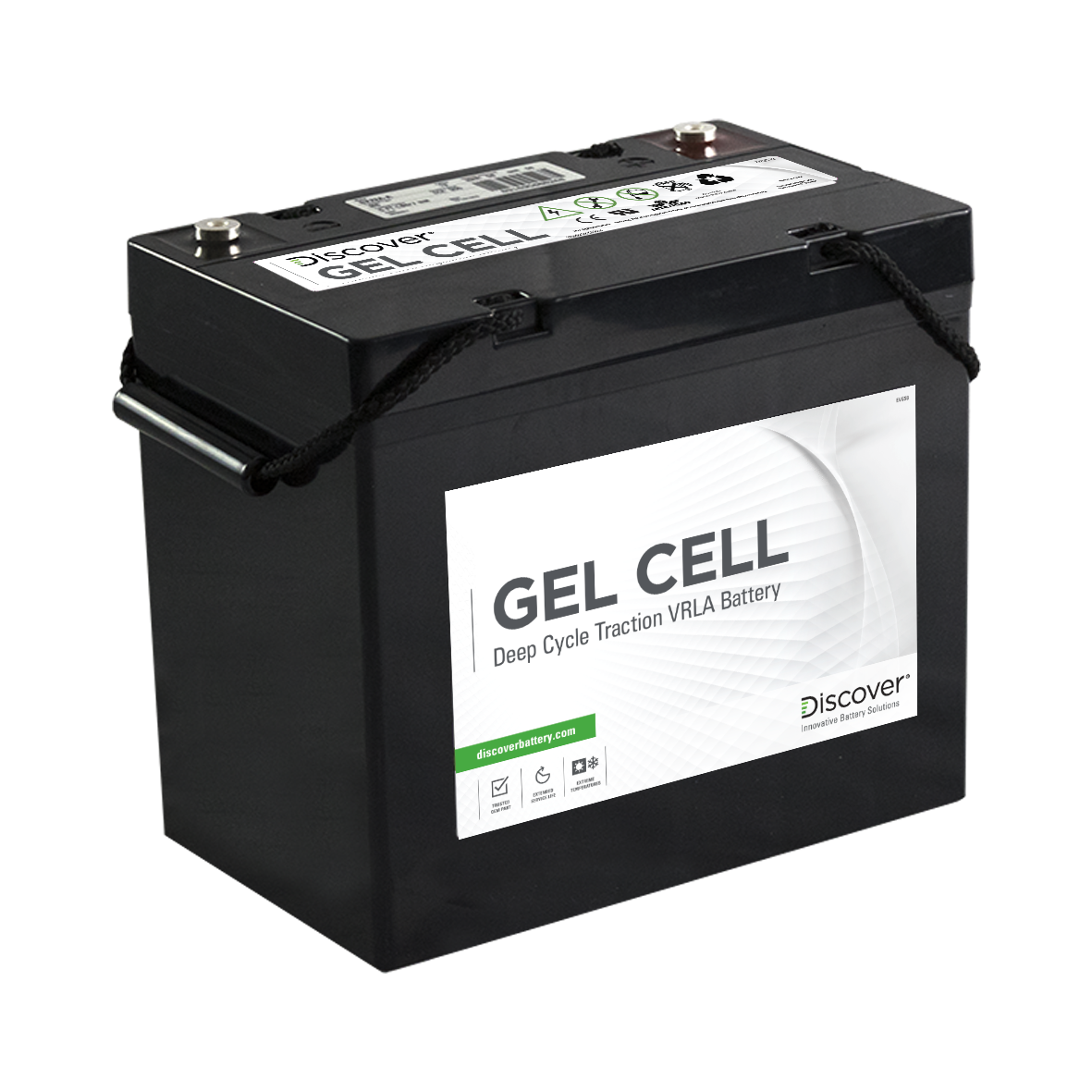 Gelový trakční akumulátor Discover EV512G-044, GEL, 12V, 45Ah C5
