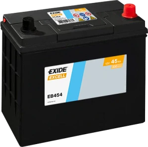 Autobaterie EXIDE Excell 45Ah 12V 330A EB454 237x127x227