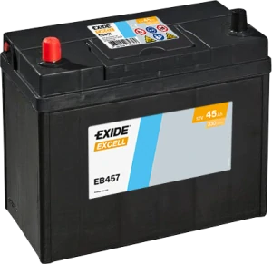Autobaterie EXIDE Excell 45Ah 12V 330A EB457 237x127x227 Levá slabé jap.poly