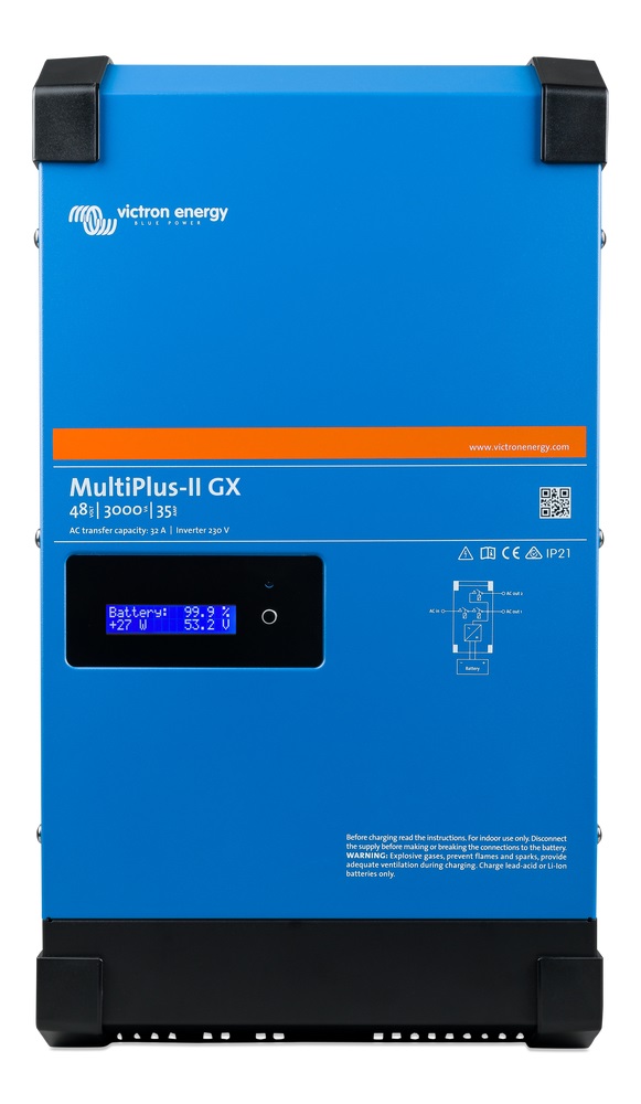Hybridní měnič/nabíječ MultiPlus-II GX 48V/3000VA/35A-32A