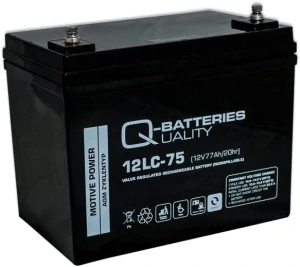 Q-Batteries 12LC-75 12V/75Ah trakční AGM akumulátor