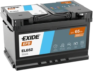Autobaterie EXIDE START-STOP EFB 65Ah 12V 650A EL652 278x175x175