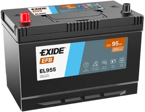 Autobaterie EXIDE START-STOP EFB 95Ah 12V 800A EL955 306x173x222 Levá