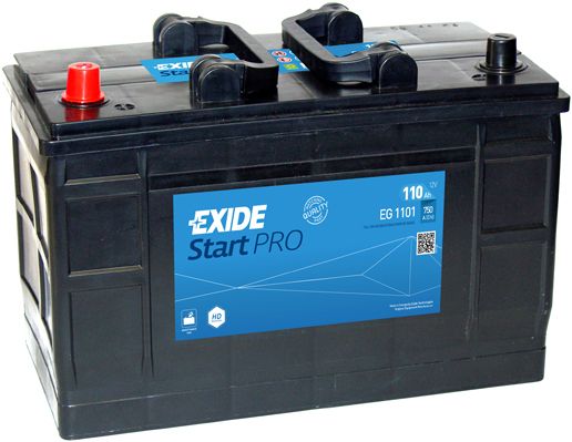 Autobaterie Exide StartPRO 12V, 110Ah, 750A, EG1101