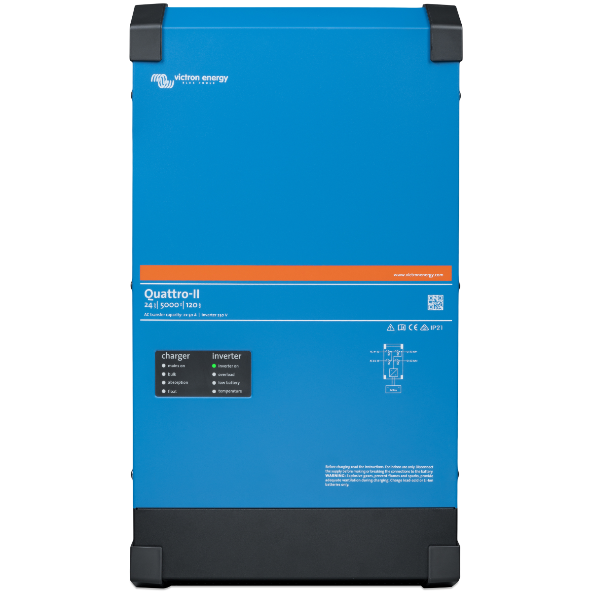 Měnič/nabíječ Victron Energy Quattro-II 24/5000/120-50/50A 230V 4000W