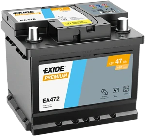 Autobaterie EXIDE Premium CARBON 47Ah 12V 450A EA472 207x175x175