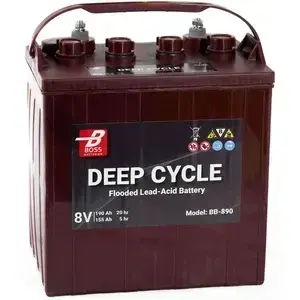 Trakční baterie BOSS Batterien Deep Cycle BB-890 8V 190Ah C20 260 x 181 x 288 mm