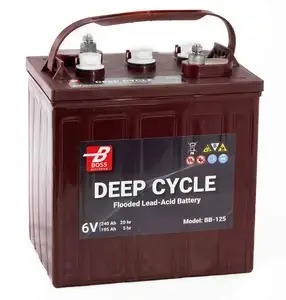 Trakční baterie BOSS Batterien Deep Cycle BB-125 6V 240Ah C20 262x181x289 mm