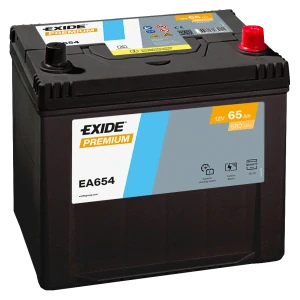 Autobaterie EXIDE Premium CARBON 12V 65Ah 580A EA654 230x173x222 spodní uchycení