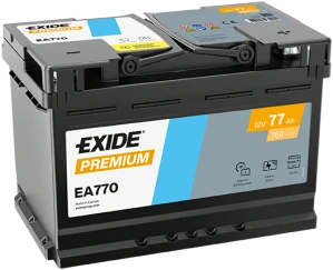 Autobaterie EXIDE Premium CARBON 12V 77Ah 760A EA770 278x175x190