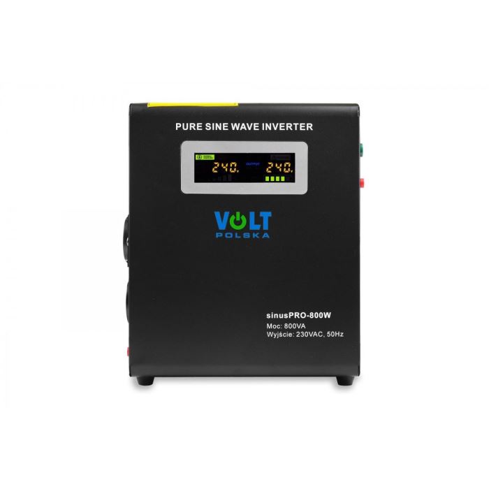 Záložní zdroj VOLTPOLSKA - 500VA/ 800W, 12V/230V UPS, čistá sinus