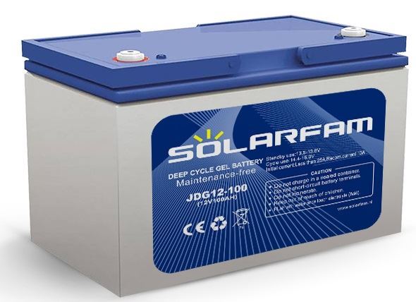 Trakční Gelový akumulátor Solarfam JDG12-100Ah VRLA 12V/100Ah