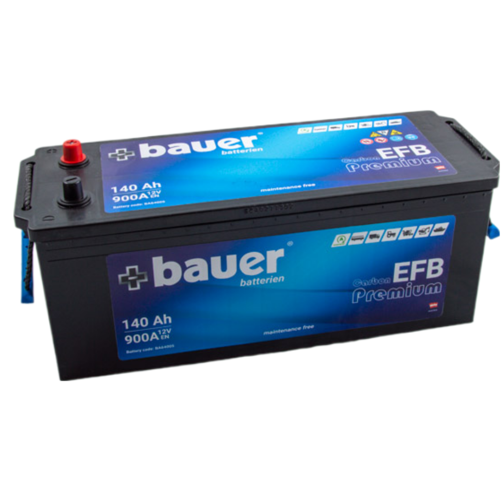 Autobaterie BAUER Carbon EFB 140Ah 12V 900A BA64005 513x178x195/220