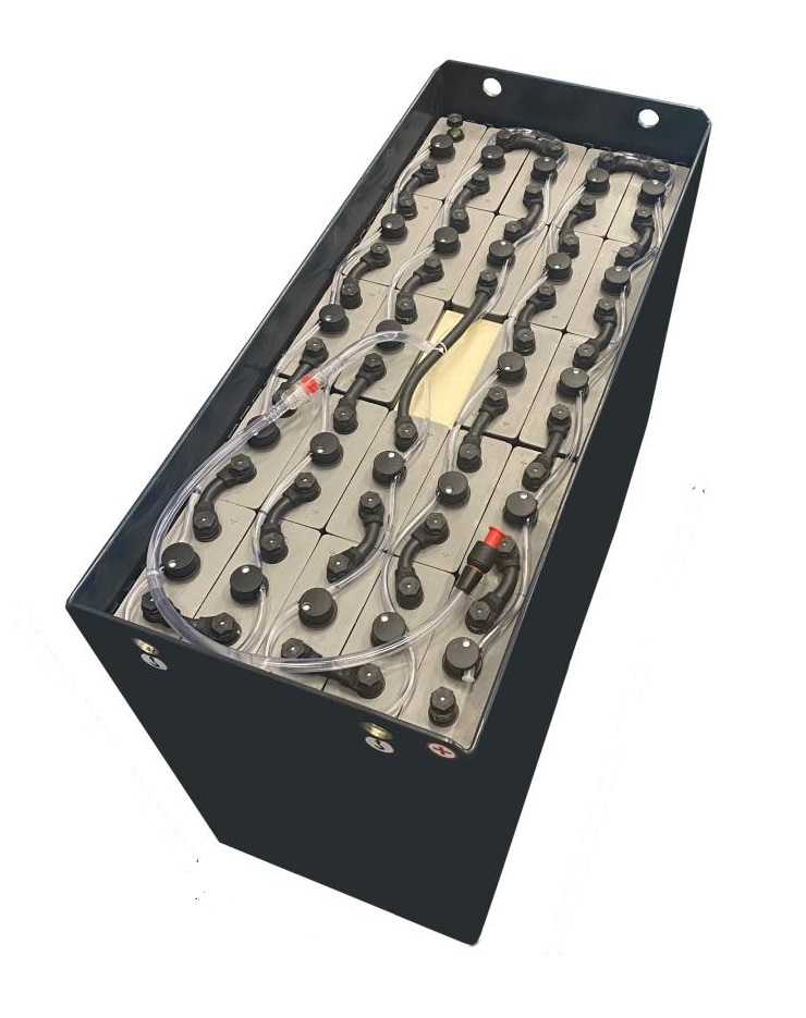 Trakční baterie BCH Battery 48V 5PzS625 s Aquamatic systémem, 1027 x 526 x 612 mm DIN B