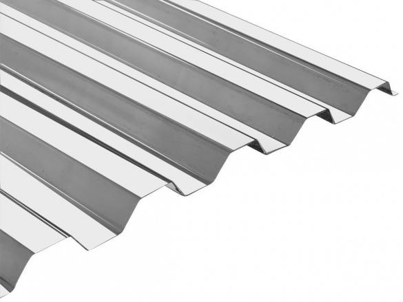 Set konstrukce pro 10 panelů 4-5kW, kotvení pomocí nerezových držáků NH10 do trapézového plechu