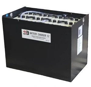 Trakční baterie BCH Battery 24V 8PzS720 s Aquamatic systémem, 827 x 486 x 612 (627) mm DIN A
