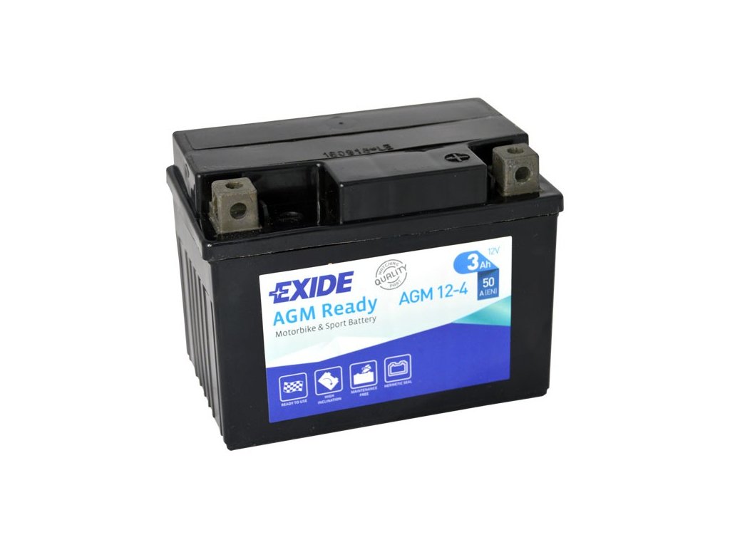 Motobaterie EXIDE ETZ14-BS 12V, 11,2Ah, 205A, Maintenance Free