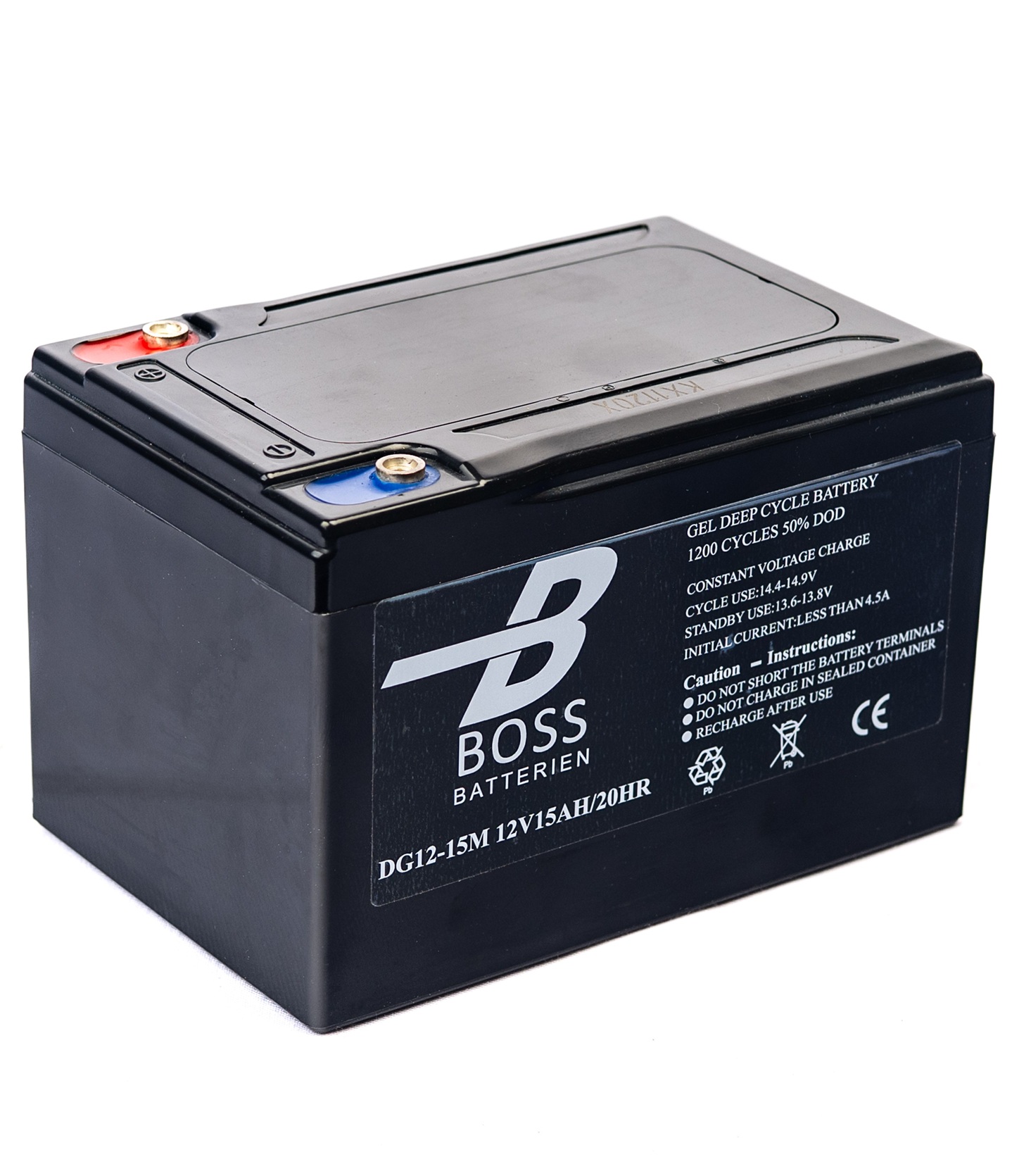 Trakční baterie BOSS Deep Cycle GEL 12V 15Ah 152x99x96/102 M5 1200 cyklů