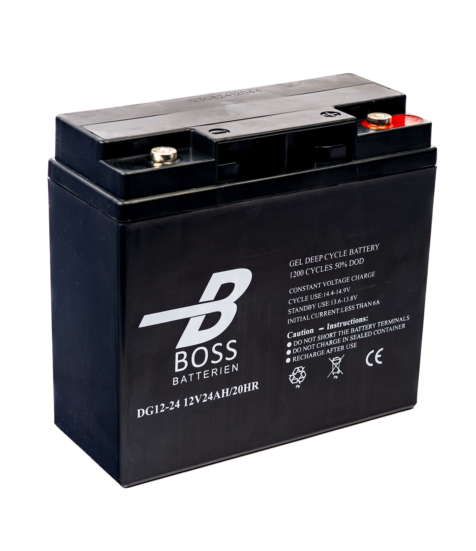 Trakční baterie BOSS Deep Cycle GEL 12V 24Ah 181x77x167/167 M5 1200 cyklů