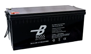Trakční baterie BOSS Deep Cycle GEL 12V 200Ah 522x240x219/224 M8 1200 cyklů