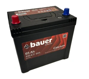 Autobaterie BAUER Calcium Japan (Asia) 65Ah 12V 530A BA566 238x173x225 levá slabé jap.poly