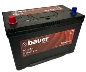 Autobaterie BAUER Calcium Japan (Asia) 100Ah 12V 800A BA5101 303x173x225 levá slabé jap.poly