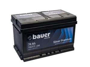 Autobaterie BAUER Silver Premium 74Ah 12V 720A BA774 276x175x175