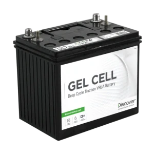 Gelový trakční akumulátor Discover EV512LG-063, 12V 63Ah C5, GEL, AM (M6)/PP 261 x 172 x 206/208