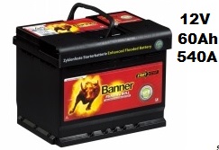 Autobaterie Banner Running Bull EFB 560 00, 60Ah, 12V ( 56000 )