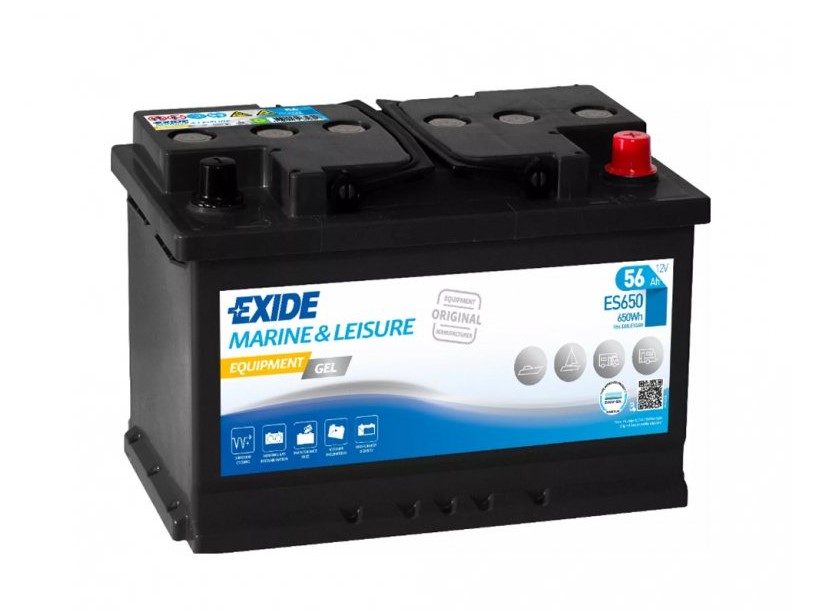 Trakční baterie EXIDE EQUIPMENT GEL ES650, 56Ah, 12V