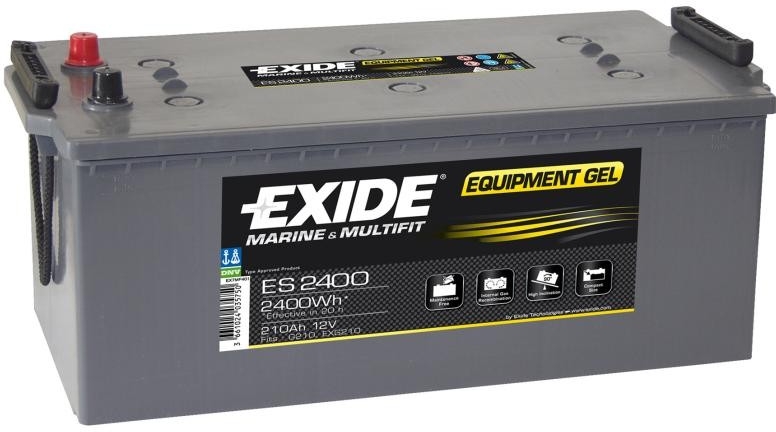 Trakční baterie EXIDE EQUIPMENT GEL ES2400, 210Ah, 12V, 2400Wh