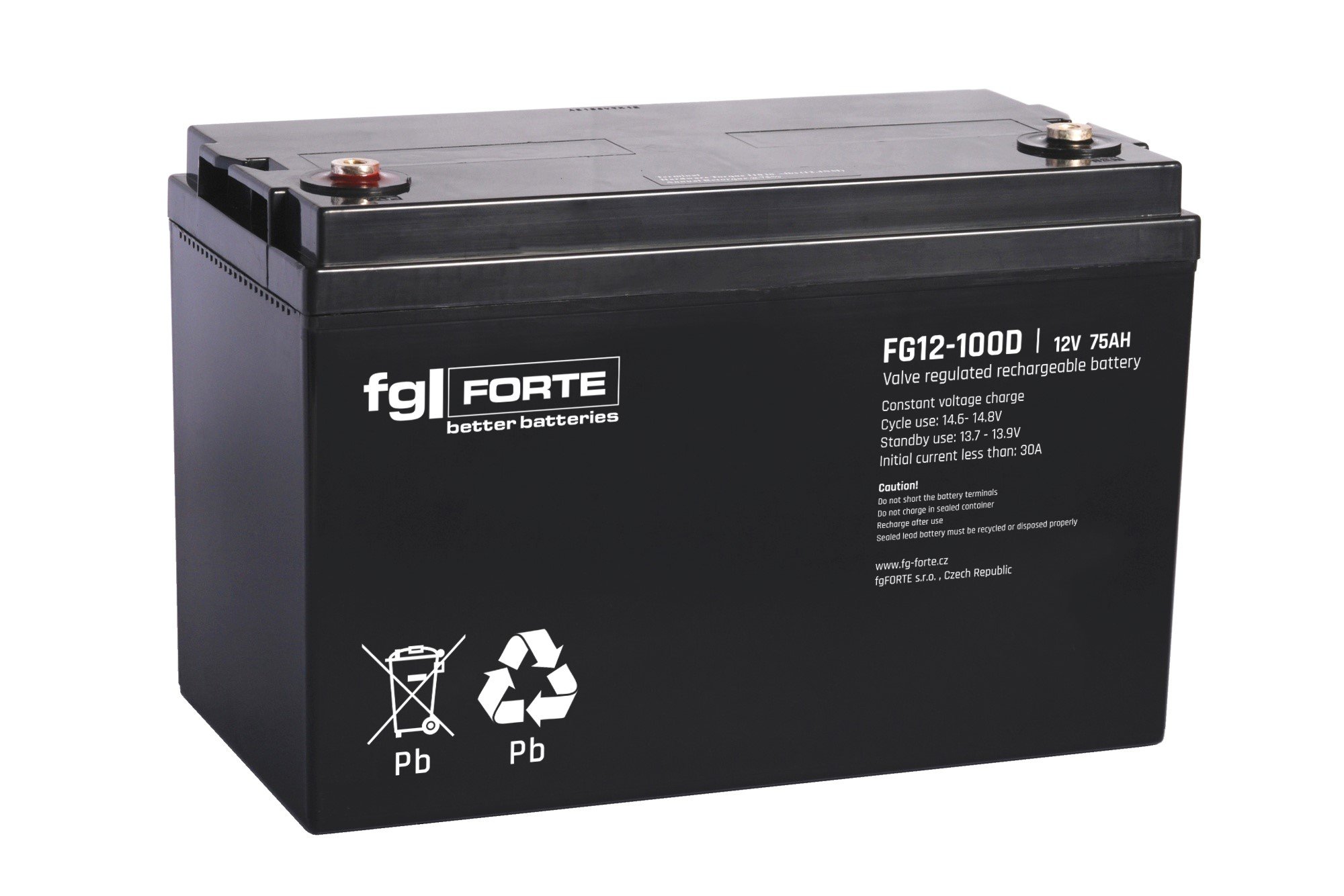 fg-FORTE FG12-100D 12V/100Ah cyklický AGM akumulátor