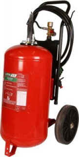 Pojízdný hasicí přístroj k hašení lithiových baterií AVD AVD50L 50 l